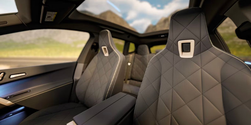 Interior view of 2026 BMW iX