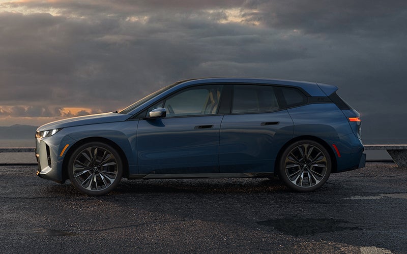 The BMW iX parked sideways shot. | BMW of Westbrook in Westbrook ME