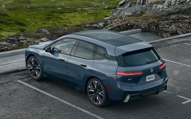 The BMW iX parked in a parking spot. | BMW of Westbrook in Westbrook ME