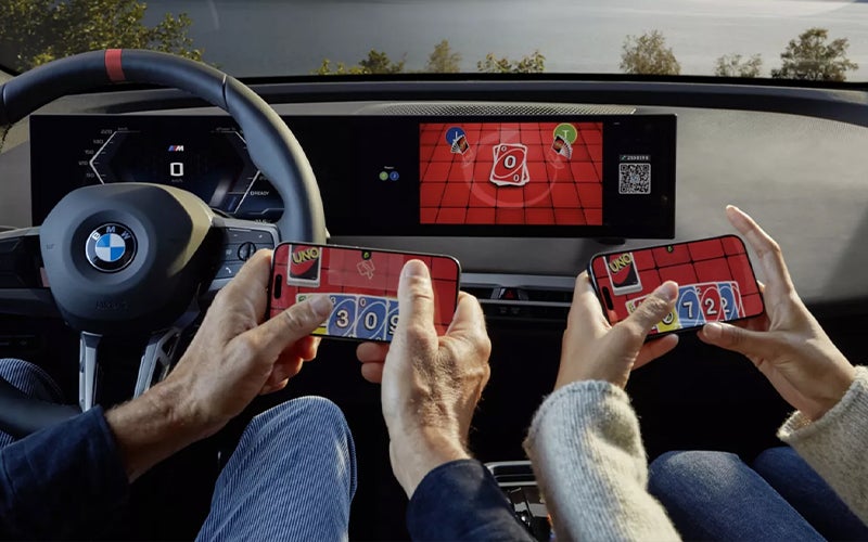 The BMW Curved Display AirConsole. | BMW of Westbrook in Westbrook ME